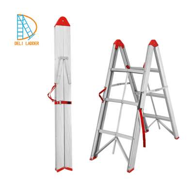 good selling 2*3 Double Climbing Ladder folding step aluminum ladder