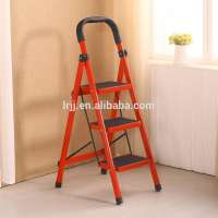 Wide A Shape Kitchen Gorilla Platform Step Ladder with Handrail-3 4 5 Step