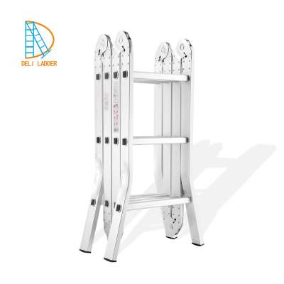 Super Triple Aluminum Ladder with workshelf