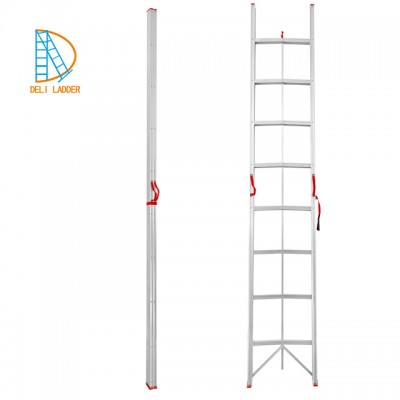 Lightweight Folding Free Standing A type Ladder, fold up stairs, small space foldable ladders